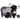 Super Combo Coche de lujo tipo moisés Negro + porta bebé + Cuna Corral Gris + juguetes movibles
