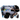 Super Combo Coche de lujo tipo moisés Negro + porta bebé + Cuna Corral Azul