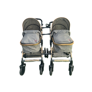 Coches Gemelar Tipo Moisés Color Gris 588LY-2